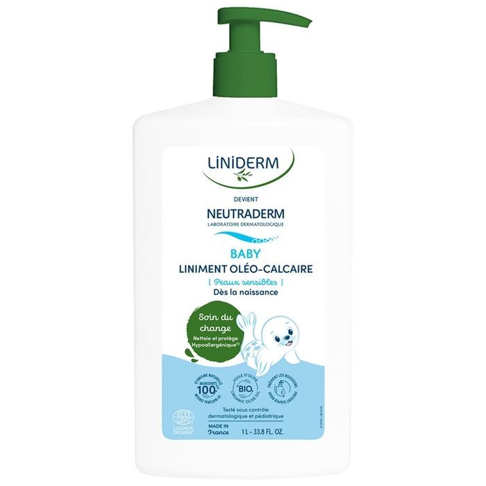 Neutraderm Baby Organic Oleo-Limestone Liniment 1 L Pump Bottle