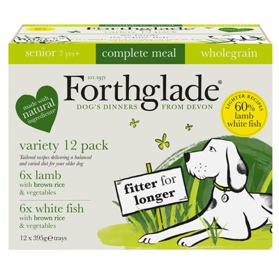 Forthglade Alleinfuttermittel Vollkorn für ältere Hunde – Lamm & Weißfisch
