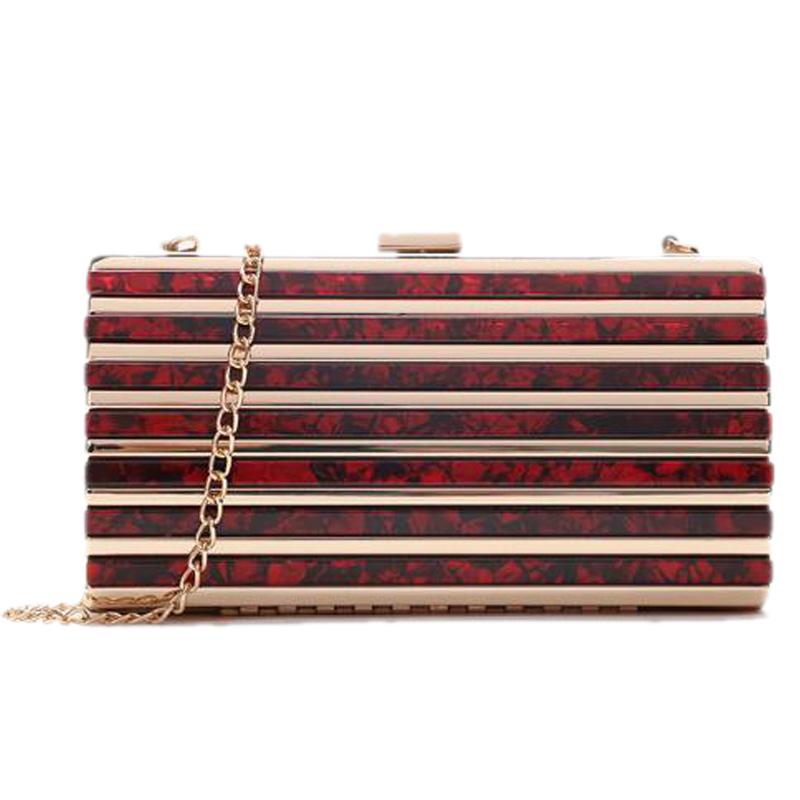 Sac de soirée pour femme, pochette à rayures marbrées, sac de banquet/mariage, sac fourre-tout avec rangement pour téléphone portable