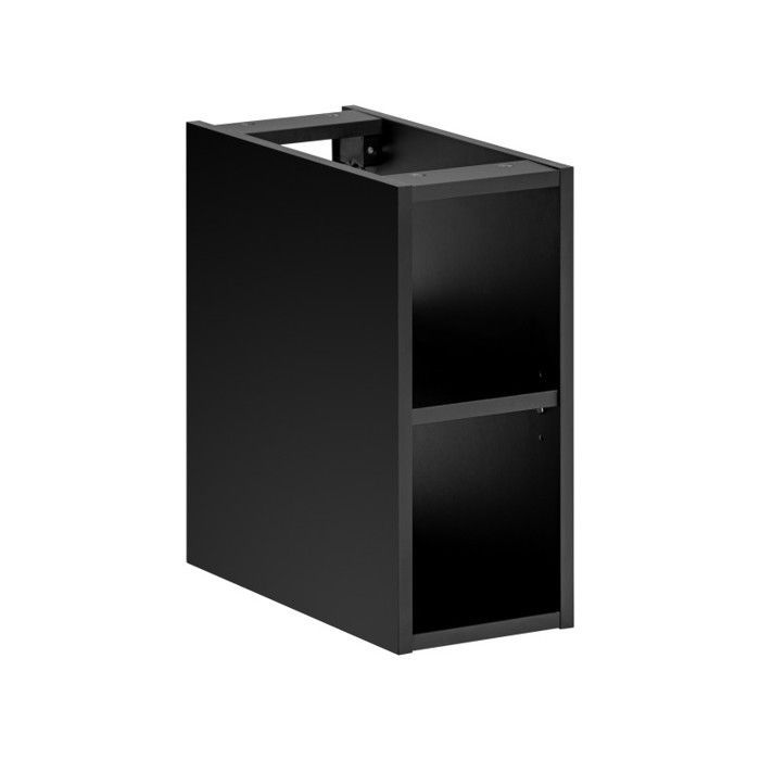 Badkamerset - GENERIC - Rosario Zwart - Dubbele wastafels - 140 cm - Modern design