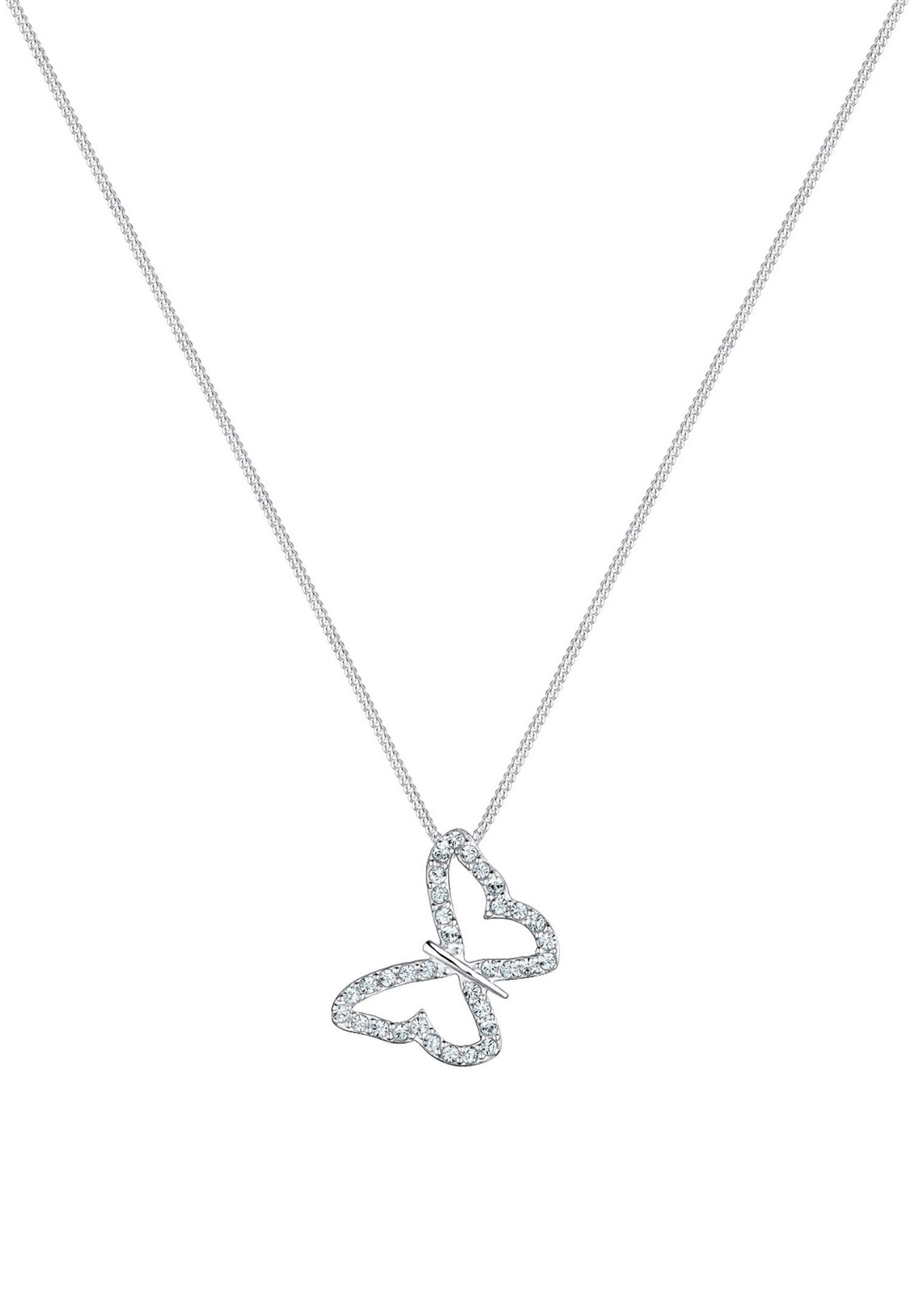 Elli Femmes papillon avec cristaux en argent sterling 925