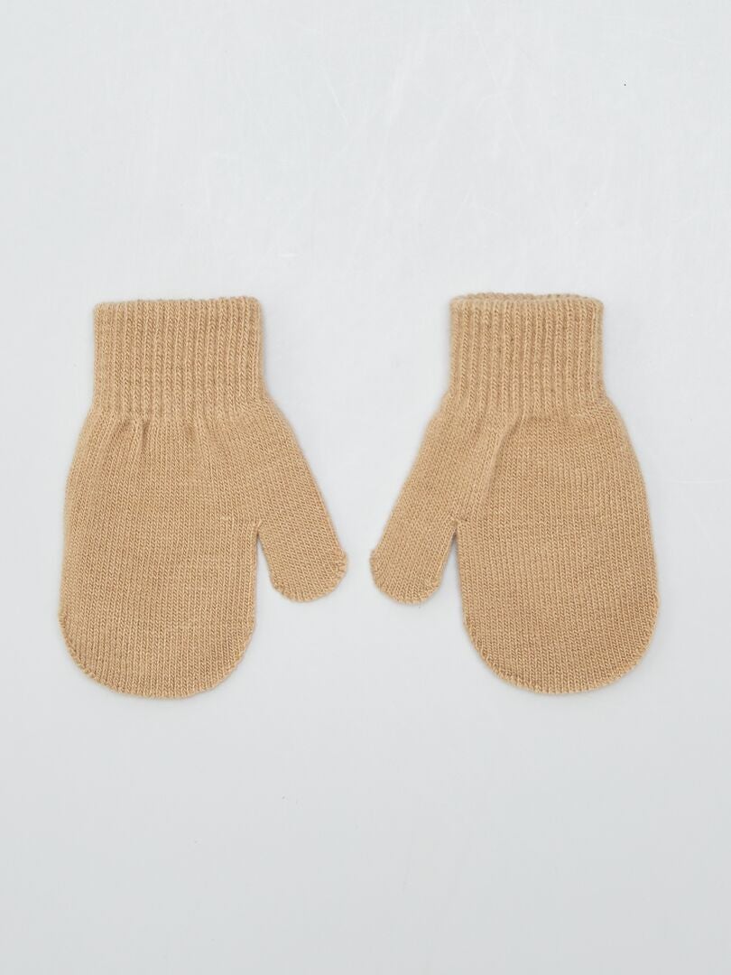 Conjunto de 2 pares de luvas - MARROM