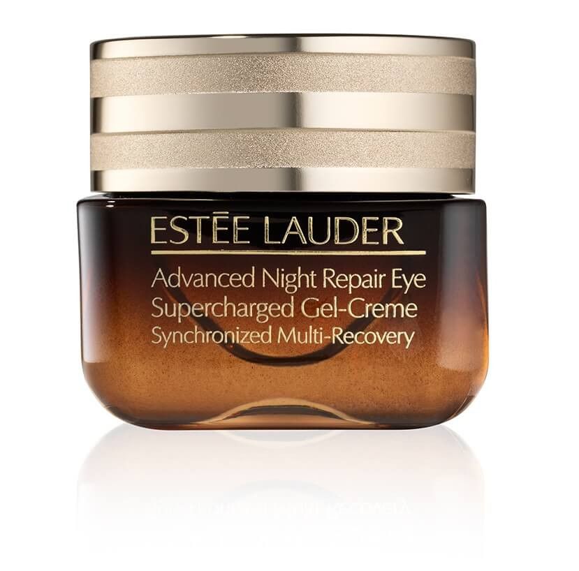 Pret tumšajiem lokiem un novecošanās aizkavēšanai acu kontūrai Advanced Night Repair Eye Supercharged želejveida krēms Luksusa acu kontūrai