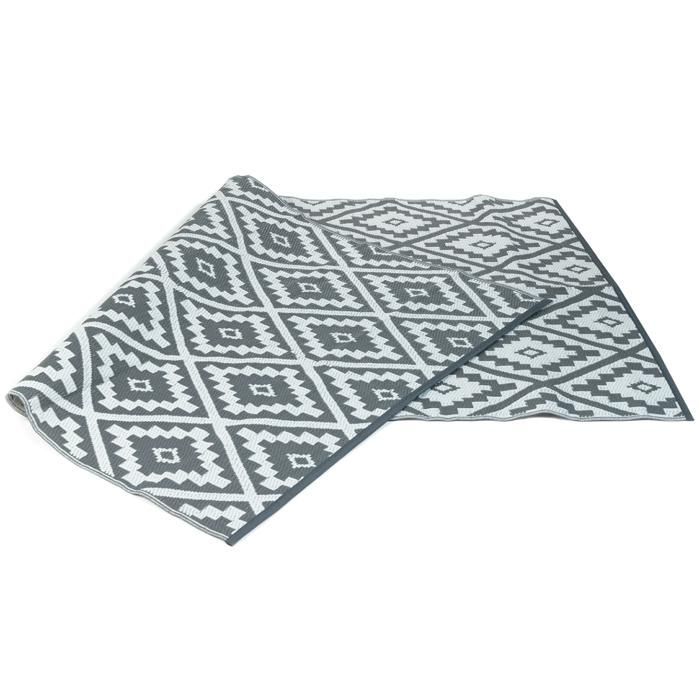 IDMARKET Tapis extérieur BAHAMAS gris 270 x 370 CM