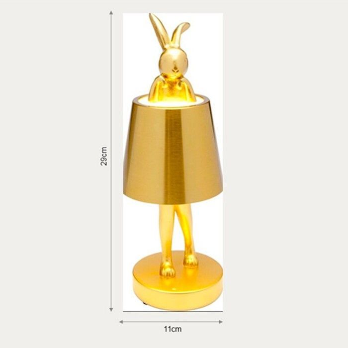 Lampe Animal lapin LED 29cm blanche Kare Design