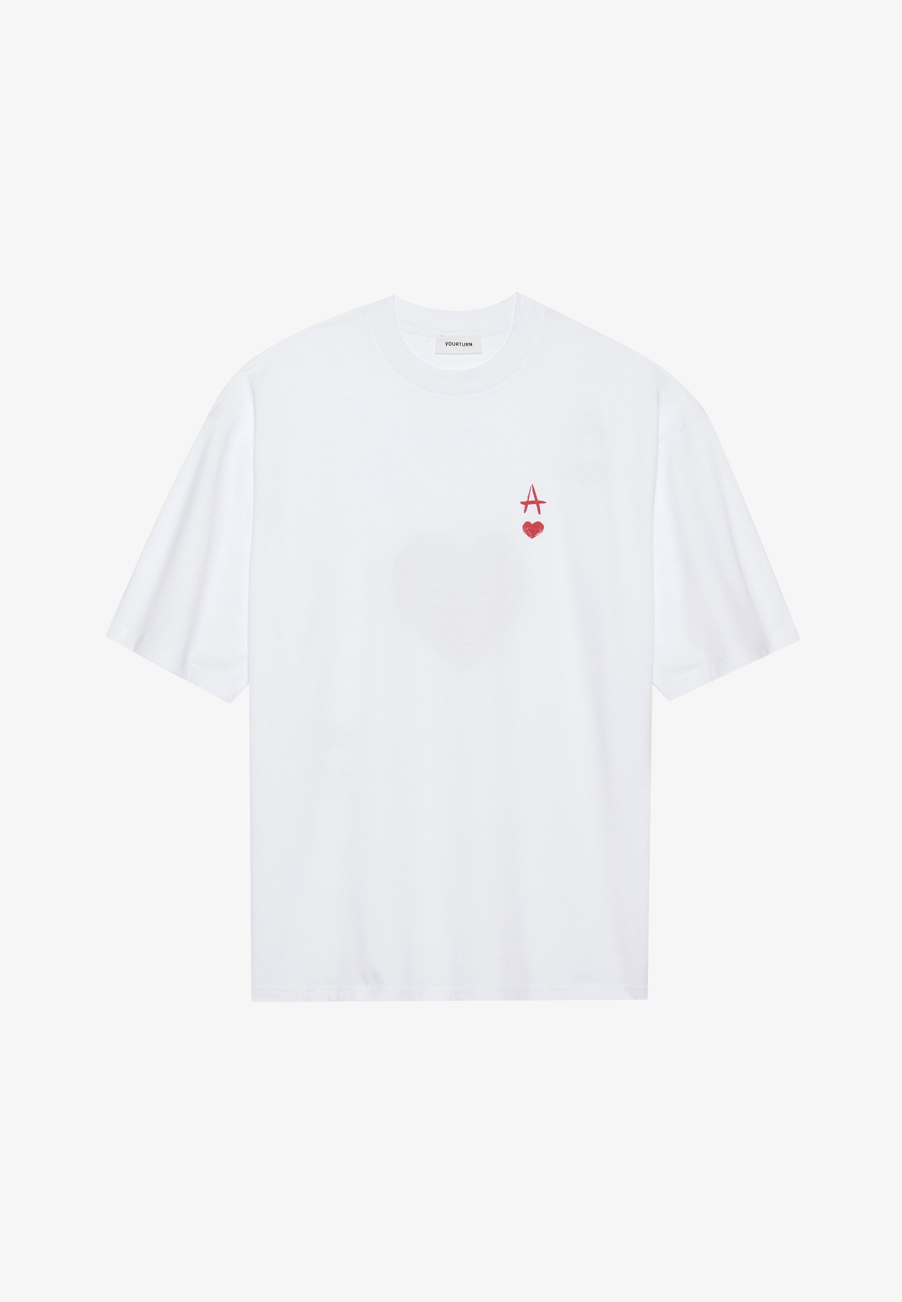 YOURTURN UNISEX - T-shirt met print - wit