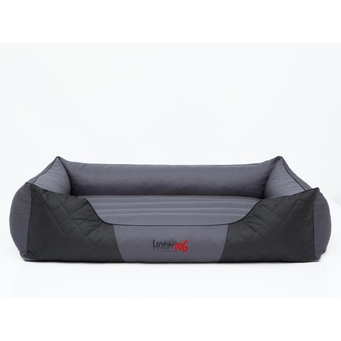 Cama para perros XL PREMIUM – gris-negro