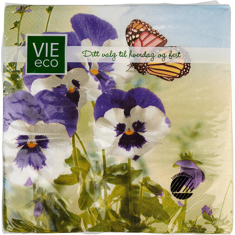 Tovaglioli Vie Eco, confezione da 20 pezzi, 33x33 cm