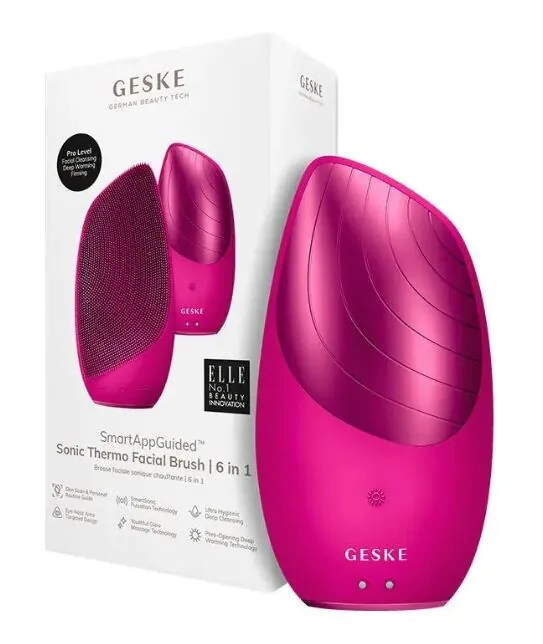 Geske Sonic Thermo Facial Brush 6in1 Soniczna szczoteczka termiczna do twarzy Magenta