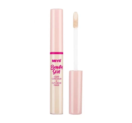 Miyo Beauty Skin Liquid Concealer and Cut Crease Maker płynny korektor kryjący 01 Hello Cream 7ml
