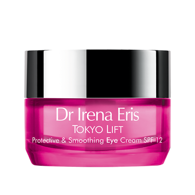 Dr. Irena Eris Tokyo Lift -suojaava silmänympärysvoide, saasteita ehkäisevä ja rauhoittava silmänympärysvoide SPF12, 15 ml