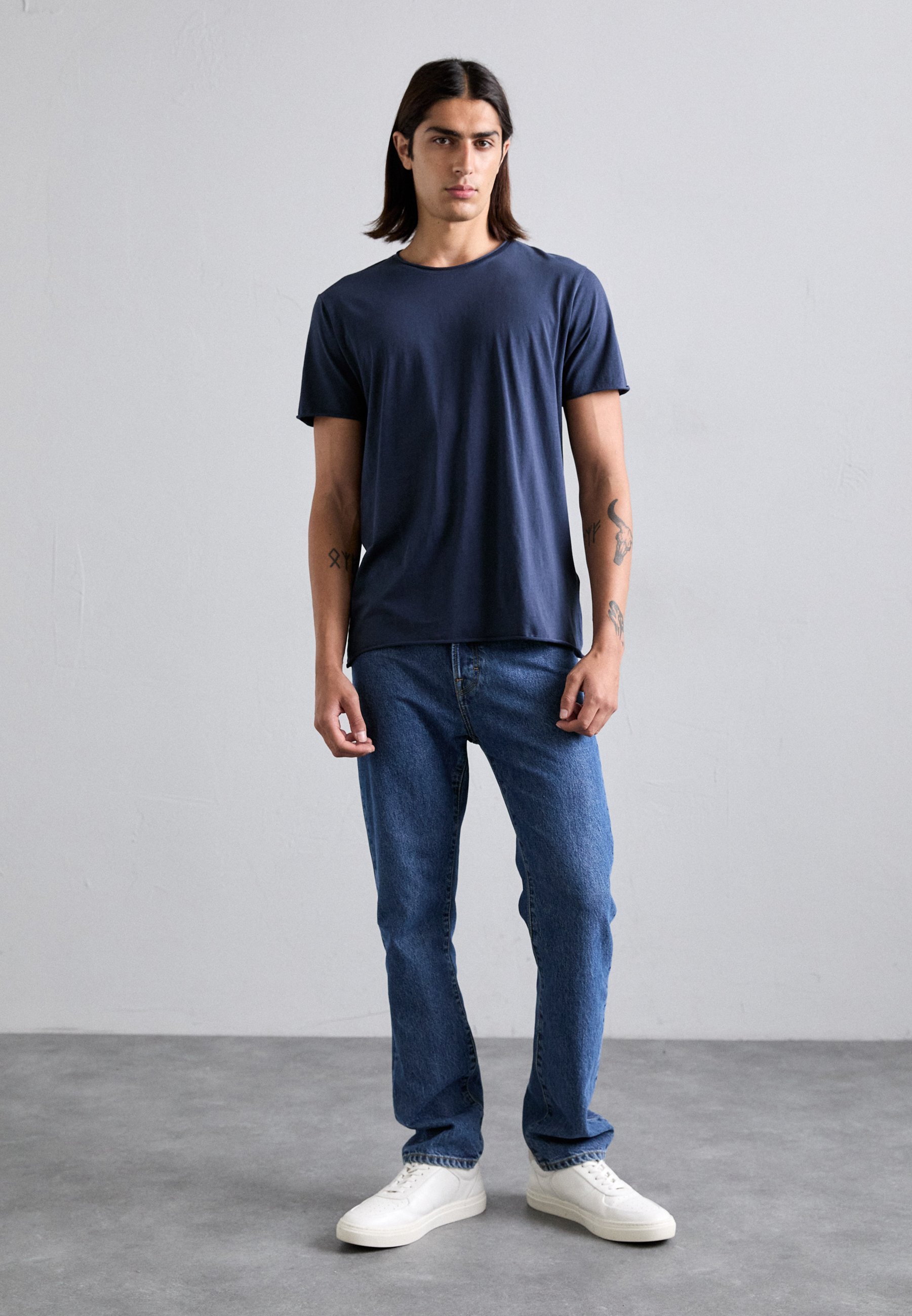 T-shirt à col roulé Filippa K - T-shirt basique - bleu crépuscule