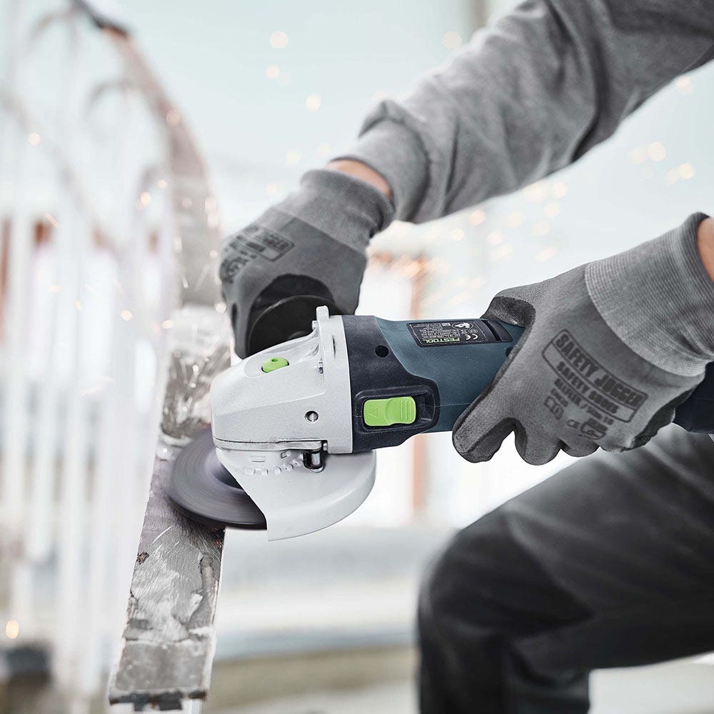 FESTOOL AGC 18 V 125 mm harjaton kulmahiomakone 2 x 5,2 Ah Systainer-setti 577031
