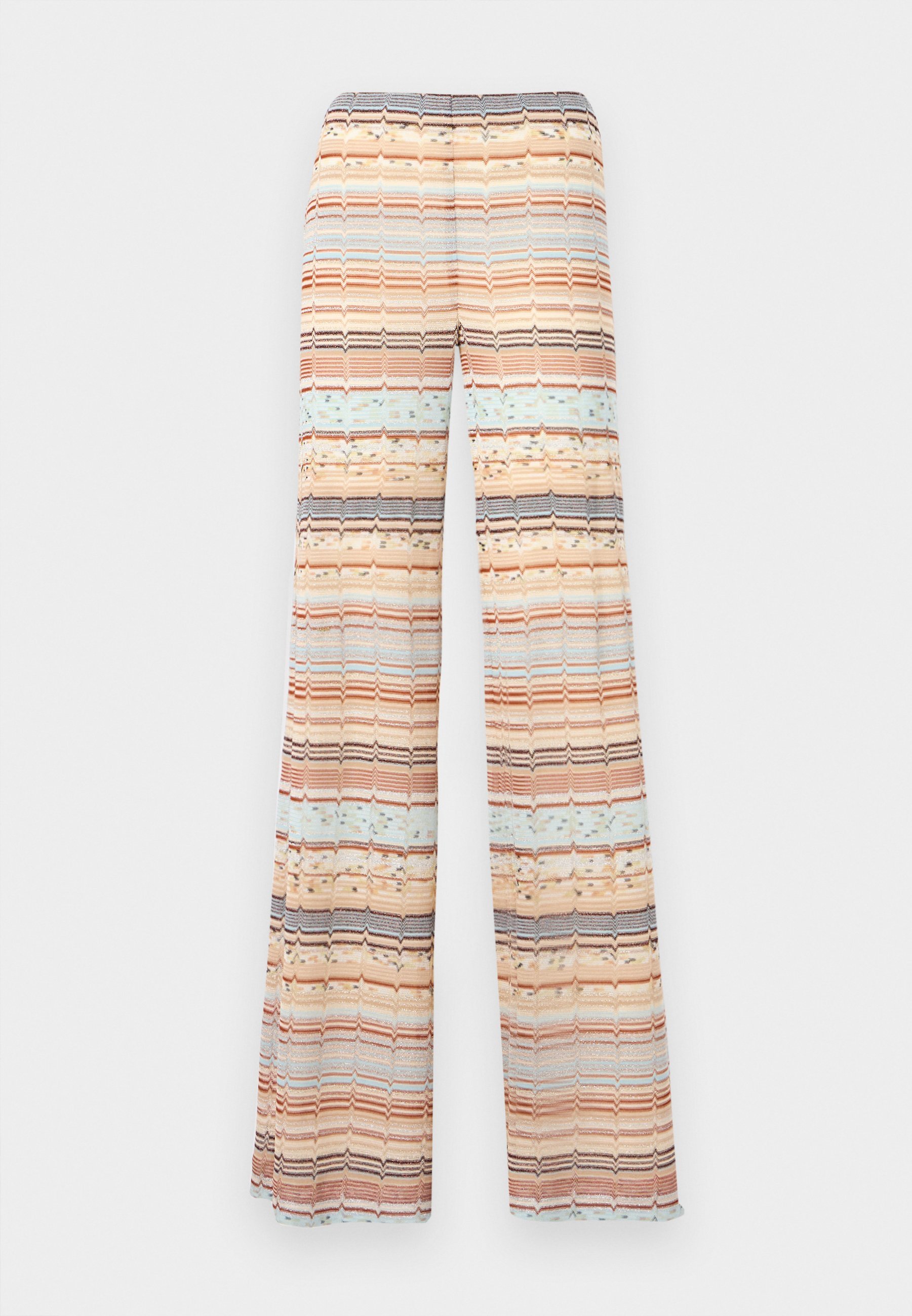 Missoni BROEK - Broek - bruin/crème/grijs