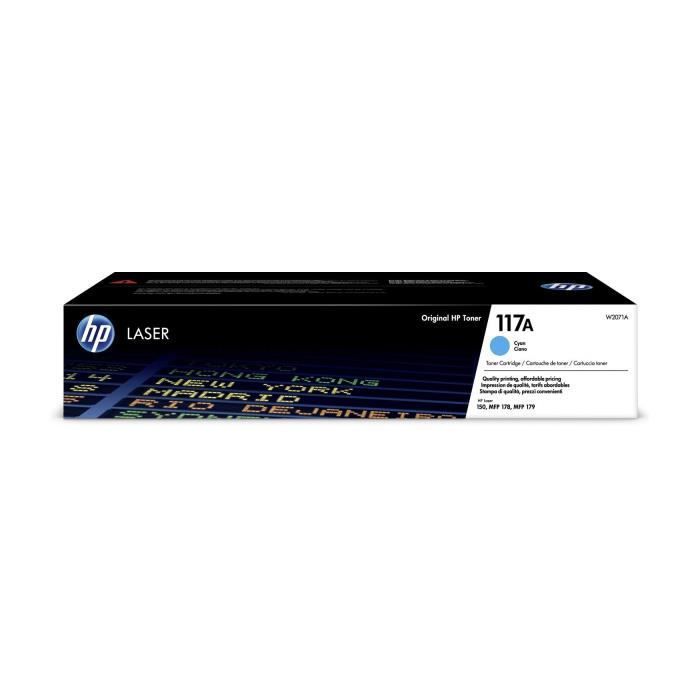 Original HP 117A W2071A cyan tonerpatron til Laser 150 / HP Laser MFP 178/179