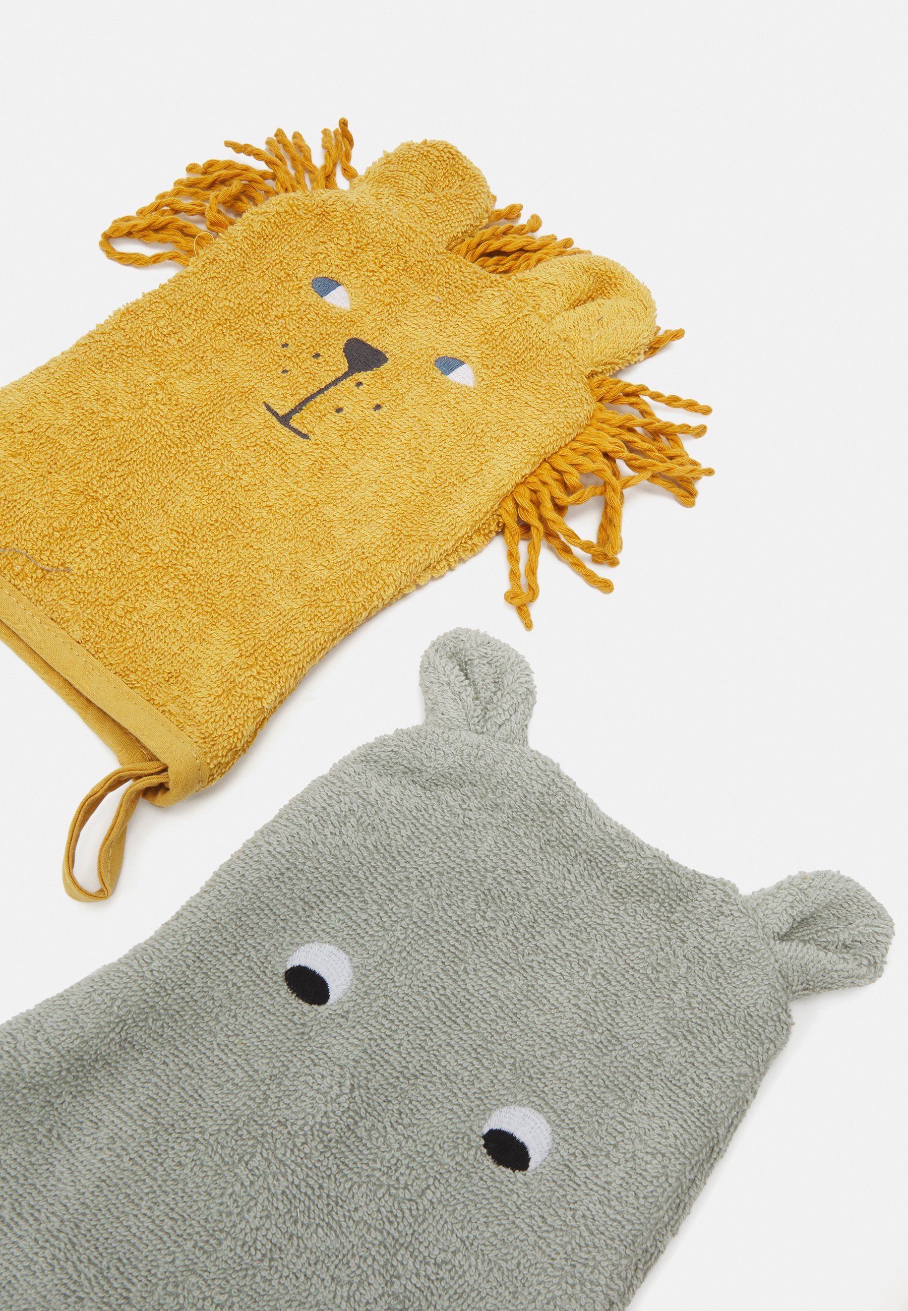 Lot de 3 gants de toilette unisexes Liewood Sylvester - Autres accessoires - Mélange safari
