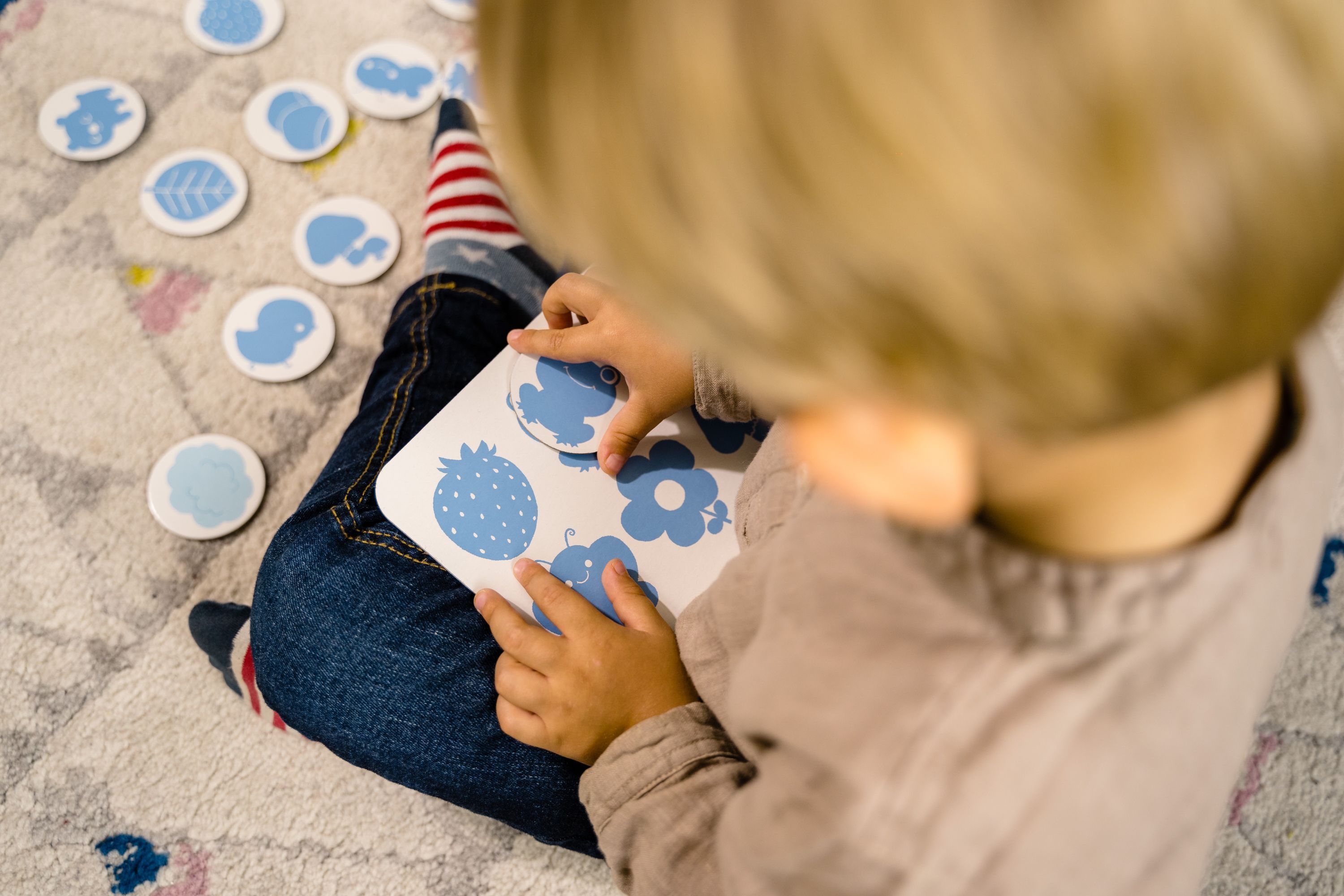NATHAN Matching Game The Little School - Colors and Shapes - For children aged 2 and up