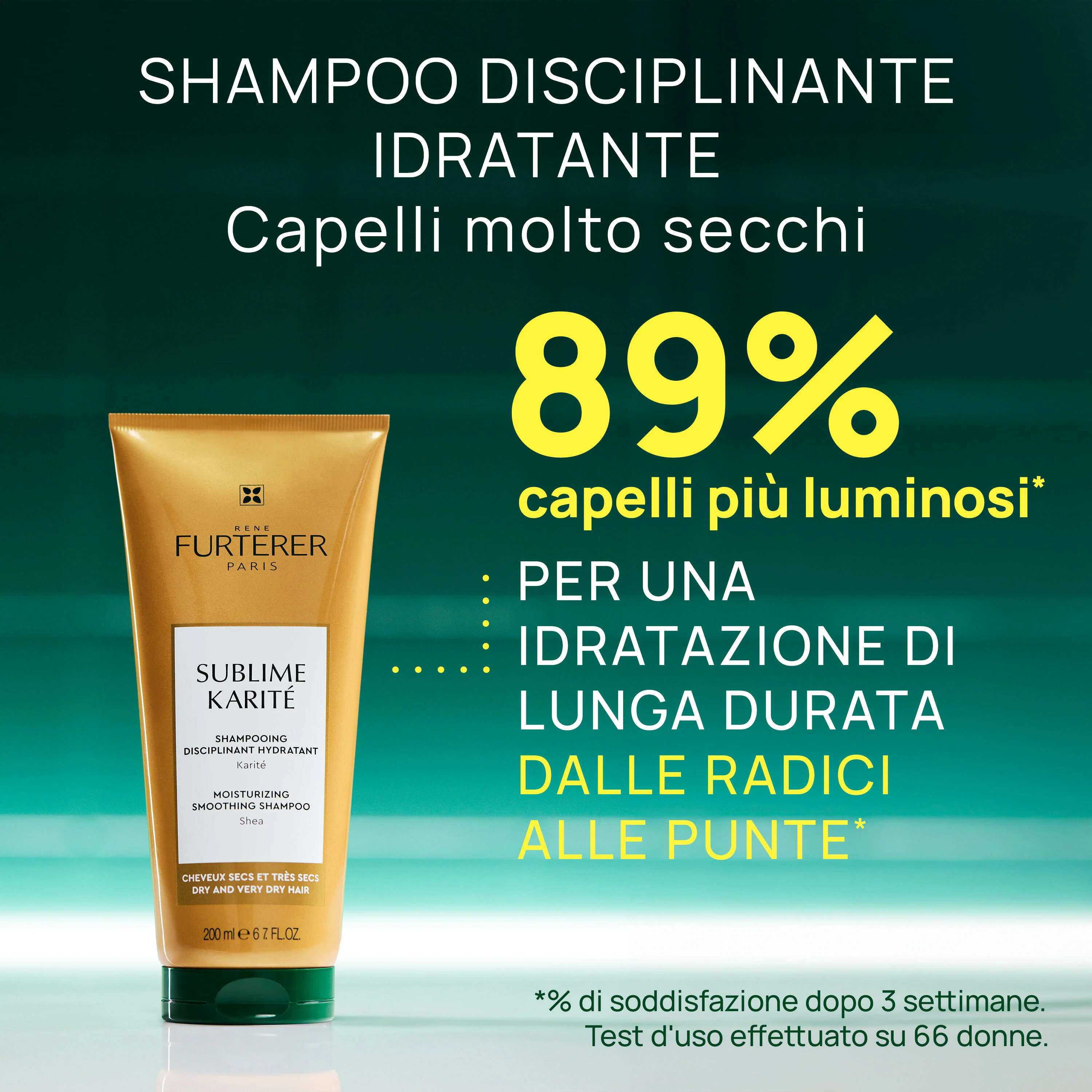 Karité Hydra Shampooing Disciplinant Hydratant - Shampoo Delicato, Shampoo Illuminante