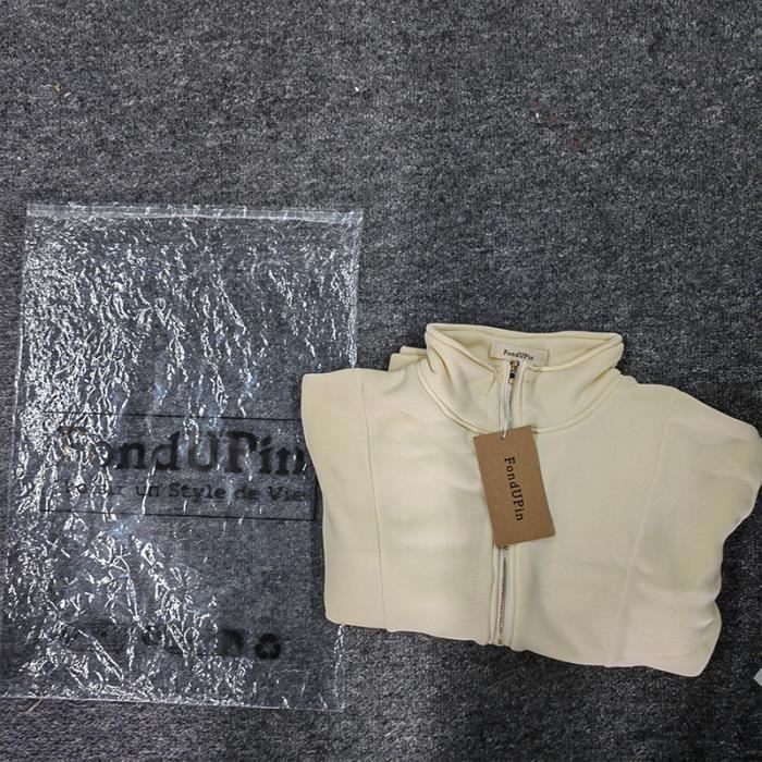 Sudadera de mujer - FONDUPIN - Manga larga - Cuello con cremallera - Amarilla