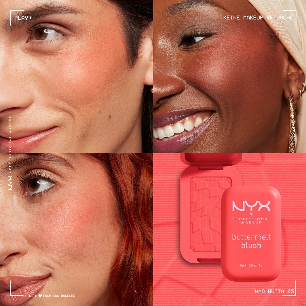 NYX Professional Makeup Blush Buttermelt rdečilo za lica - 5 g
