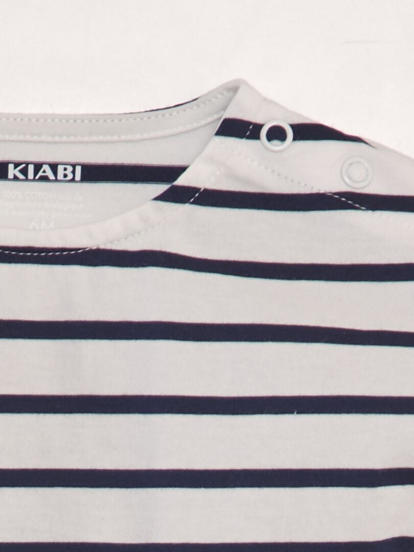 Korte pyjamaset - t-shirt + short - 2-delig - WIT