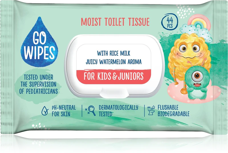 GoWipes For Kids & Juniors vochtig toiletpapier voor de gevoelige huid