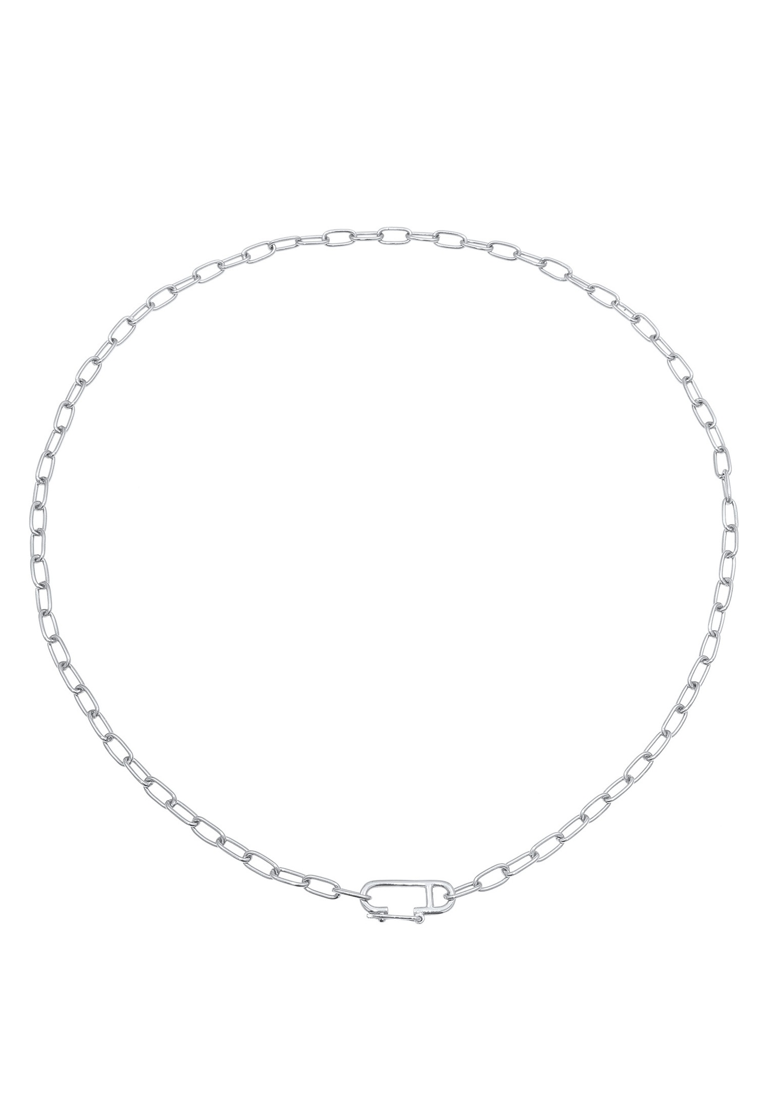 Elli Chaîne à maillons pour dames ajustable en argent sterling 925 plaqué or