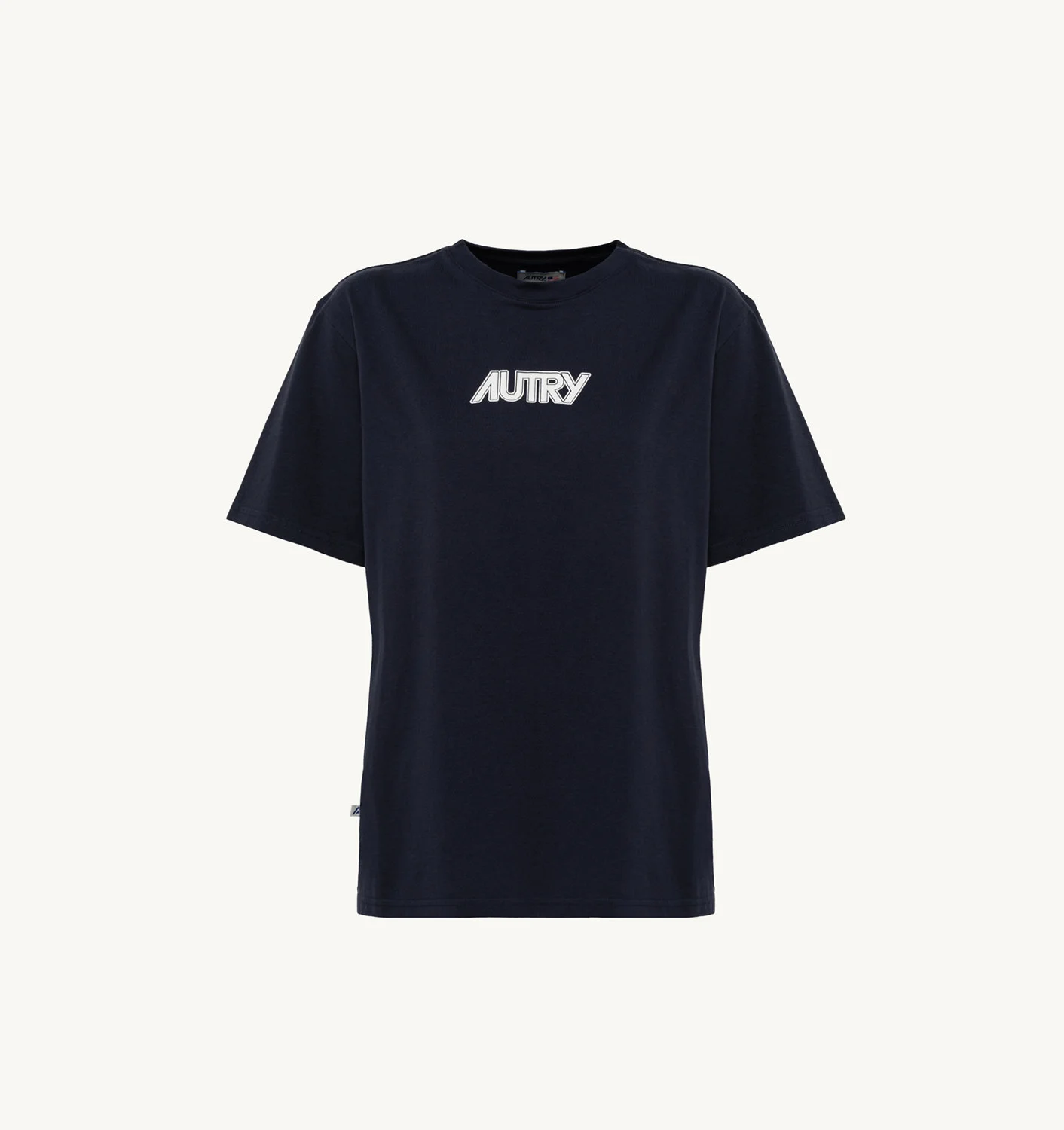 Tricou albastru din jersey de bumbac