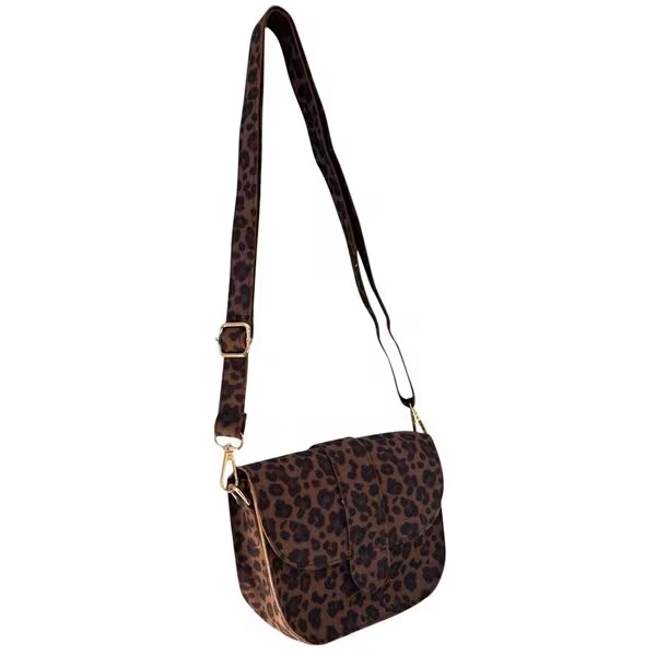 True Spirit torba za rame s leopard printom, smeđa, 18 cm x 15 cm x 5 cm