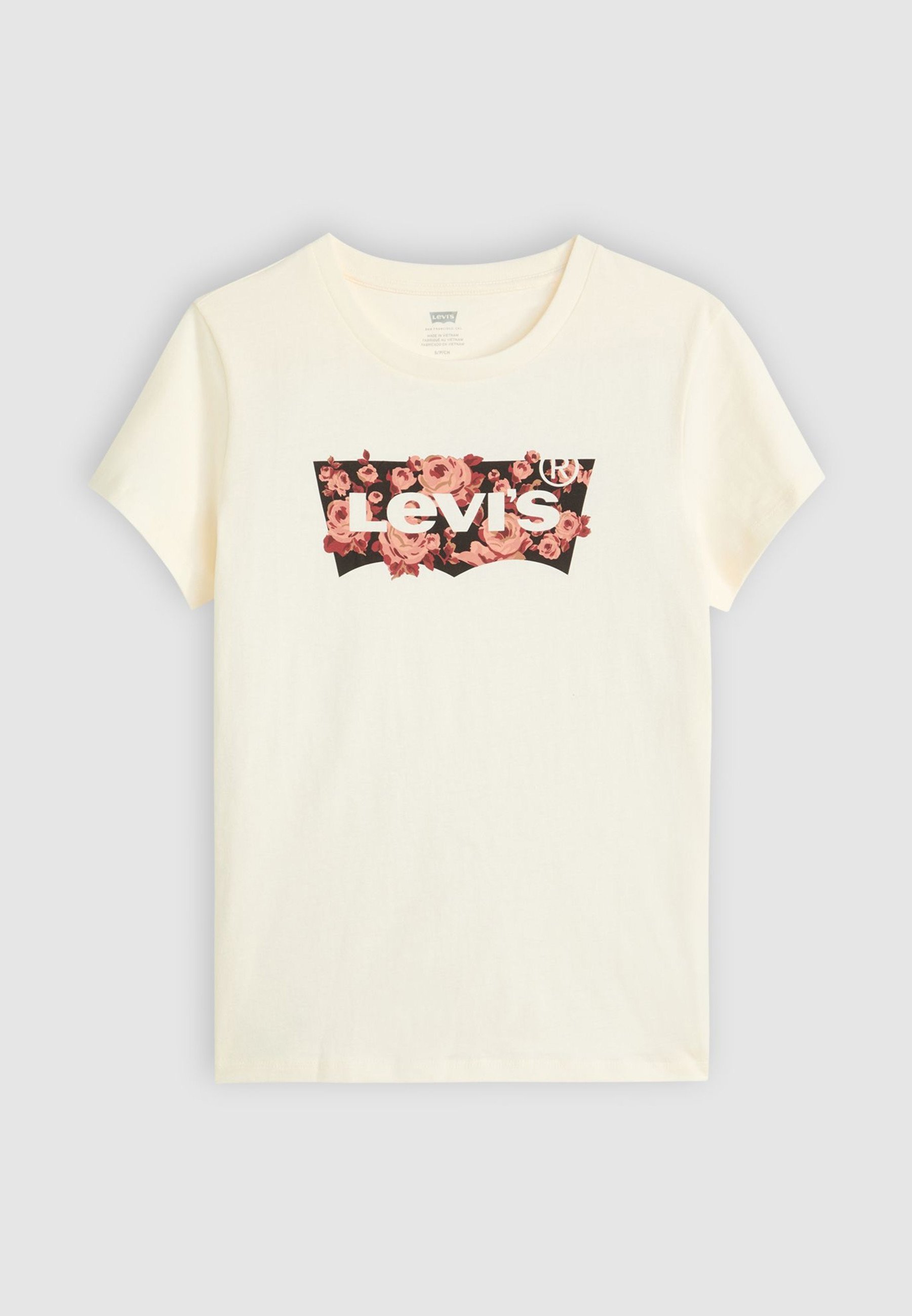 Levi's® LE T-SHIRT PARFAIT - T-shirt imprimé - gab rose bw fill egret