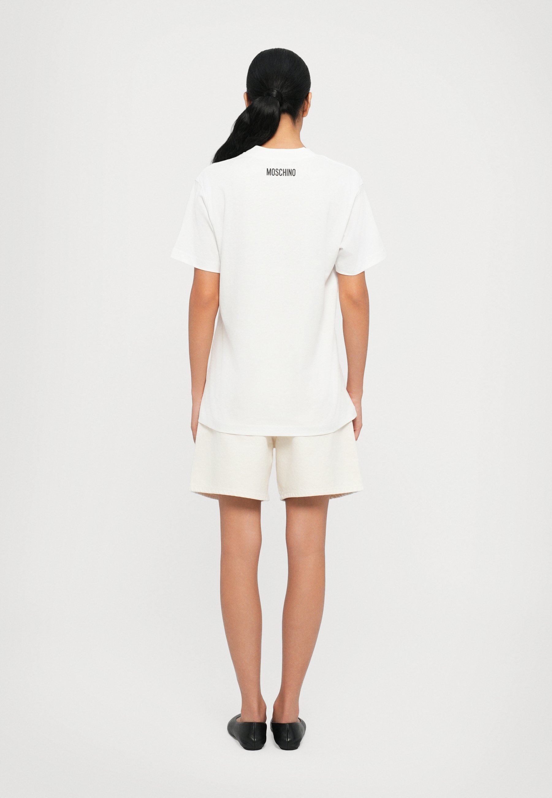 T-shirt MOSCHINO con stampa - multicolore/bianca