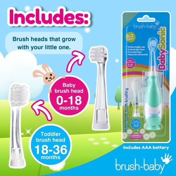 BabySonic® Elektrische Zahnbürste für Kleinkinder