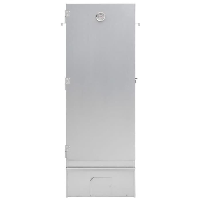 Defumador - VIDAXL - 44,5x29x110 cm - Aço galvanizado - Uso externo - Termômetro embutido