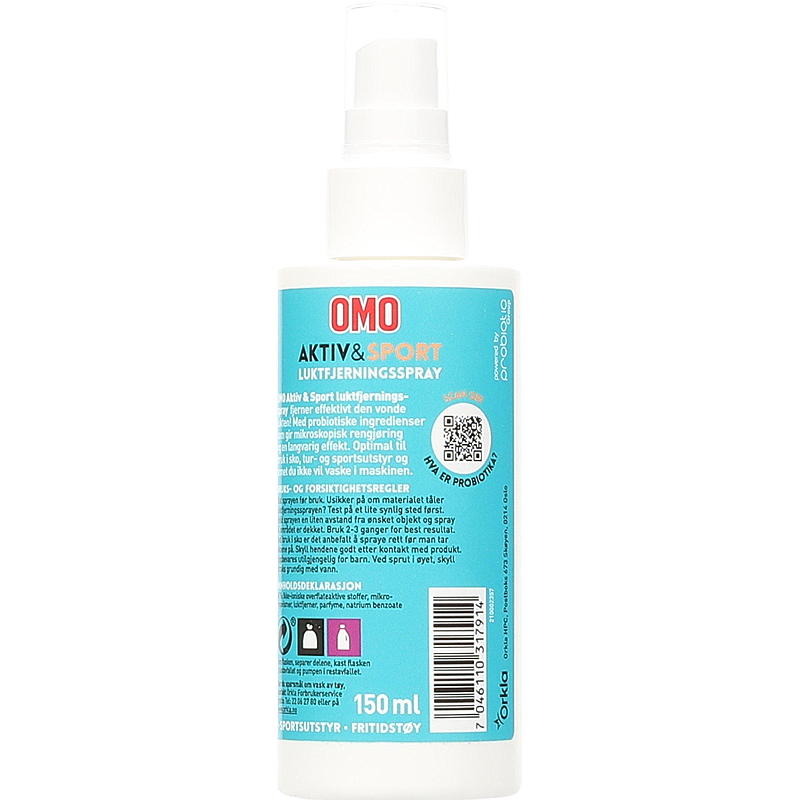Omo Luktfjerningsspray 150 ml Omo Active & Sport