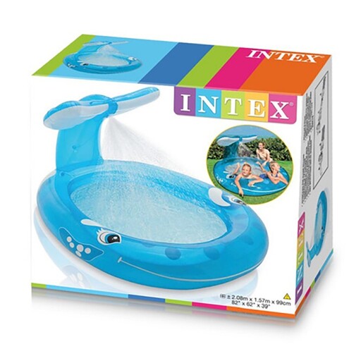 Intex Inflatable Children's Swimming Pool with Whale Sprayer