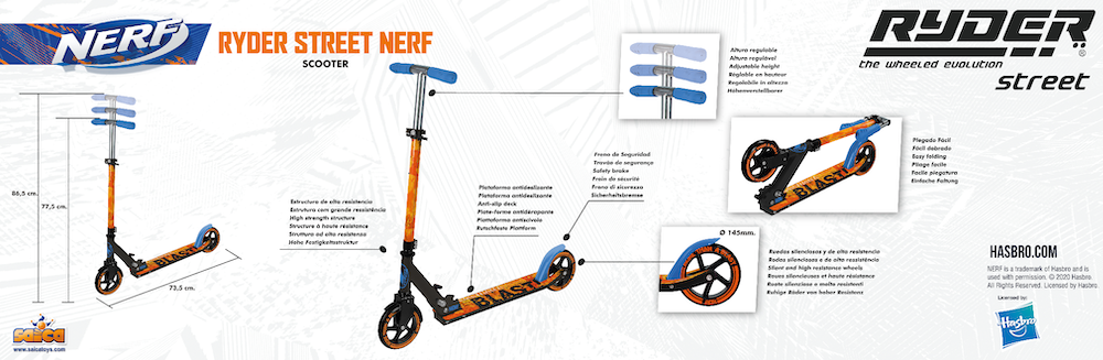  Ryder Street Nerf Zweirad-Scooter (3296)
