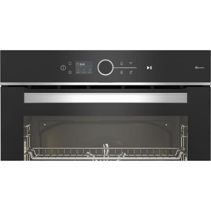 Multifunction built-in oven - Pyrolytic cleaning - BEKO - BBIM13500XPSW - Stainless steel / Black - Cool door - 59.4 x 56.7 x 59.5 cm