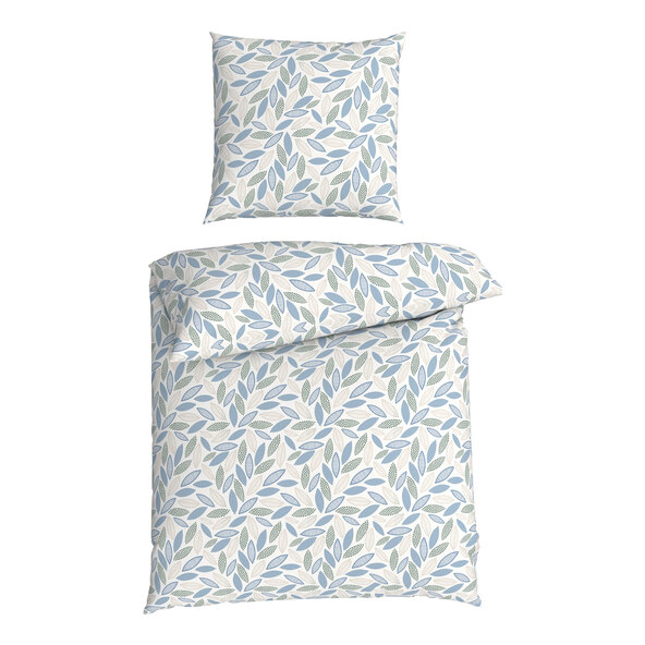 Lenjerie de pat din satin Mako, NG, frunze