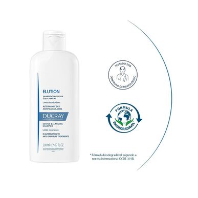 Ducray Elution Shampooing Doux Équilibrant Hellävarainen hilsettä estävä shampoo