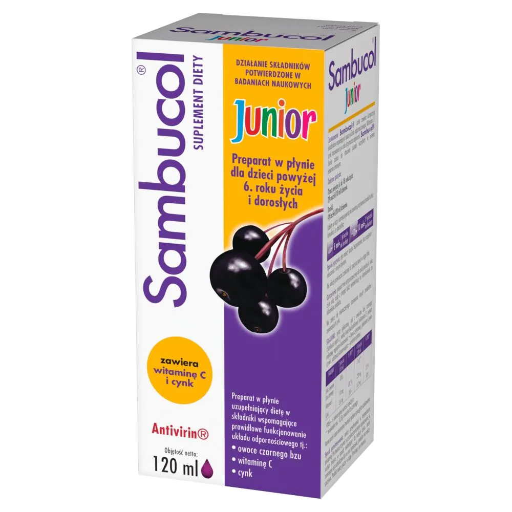 Sambucol Junior, Syrop na wzmocnienie odporności dla dzieci od 6. roku życia