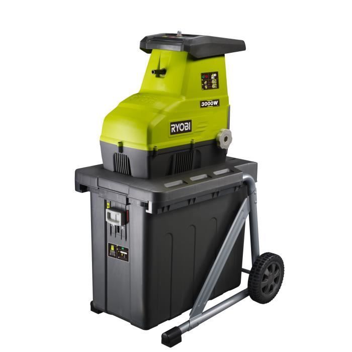 RYOBI - 3000W Tuinversnipperaar - Cilinderversnippering - Stille werking - Versnipperingscapaciteit 45 mm - Opvangbak 55 liter - RSH3045U