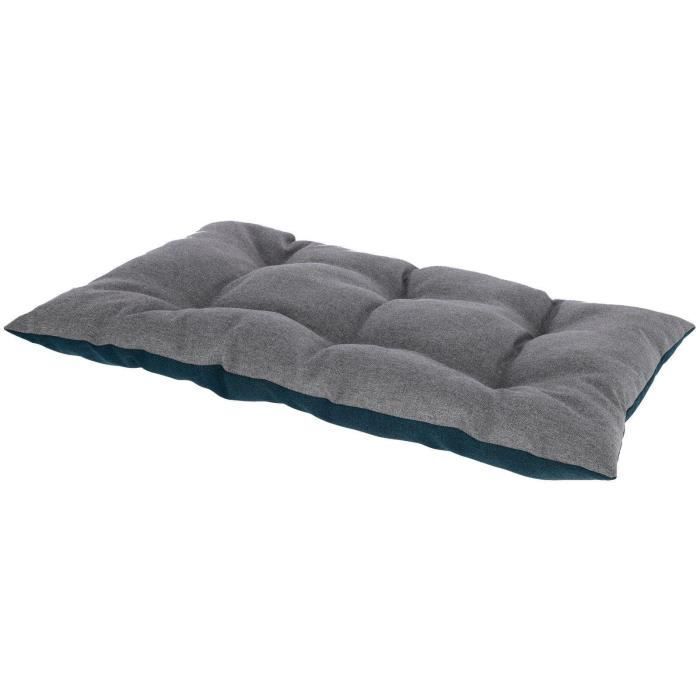 KERBL - Colchón de suelo reversible L - 75 x 115 cm - Cojín ELY - Gris/Petróleo - -