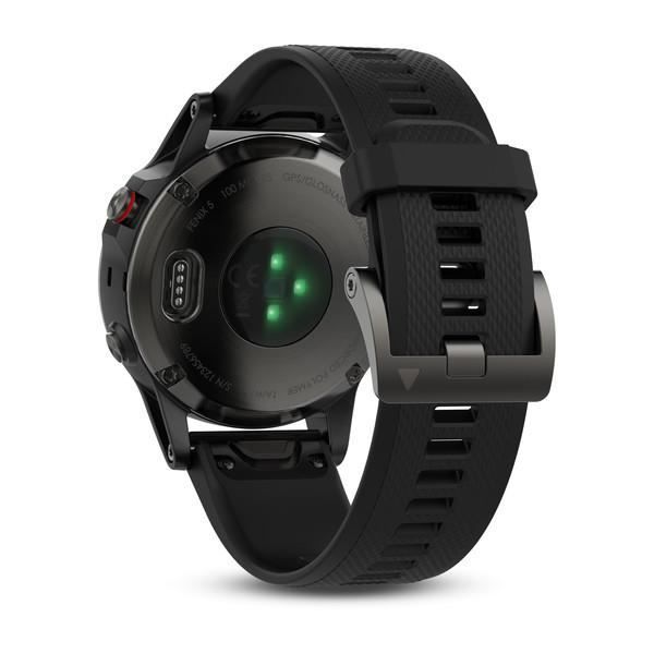 GARMIN Montre GPS Fenix 5 - 10 ATM - Noir et Gris - Mixte