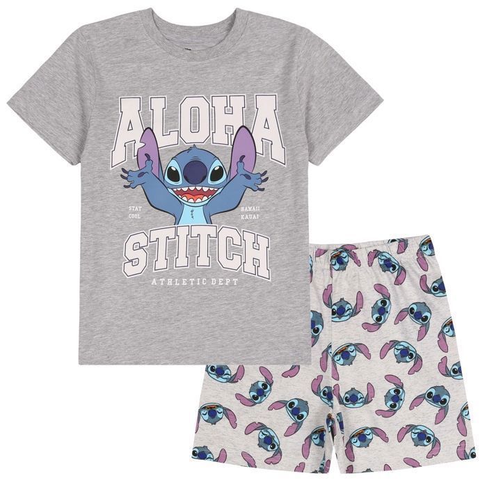 Pijama de dos piezas de algodón con estampado de Disney para niños, de manga corta, para verano, 98 cm.