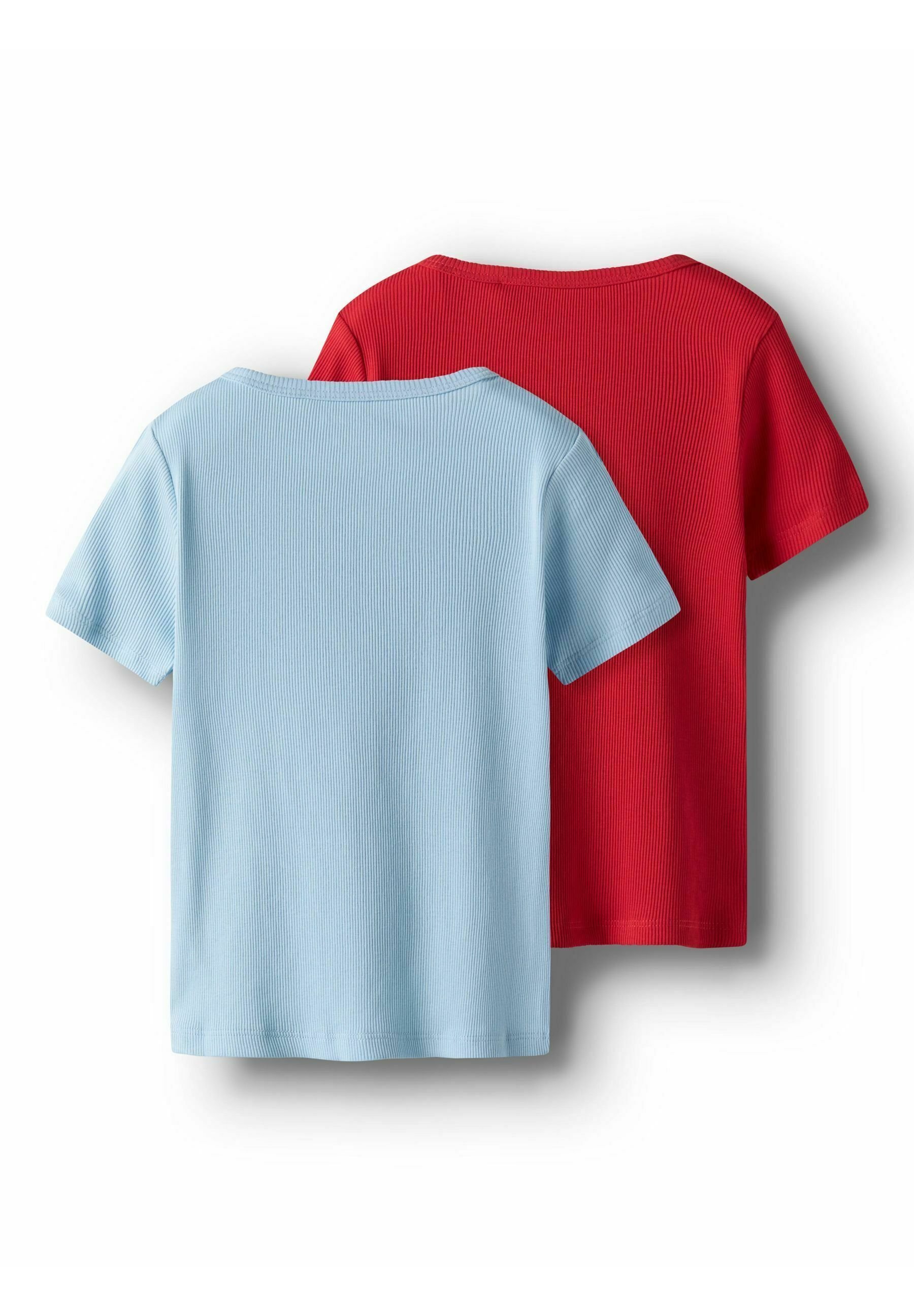 TWO SOON 2ER-PACK - T-shirt basic - rosso acceso