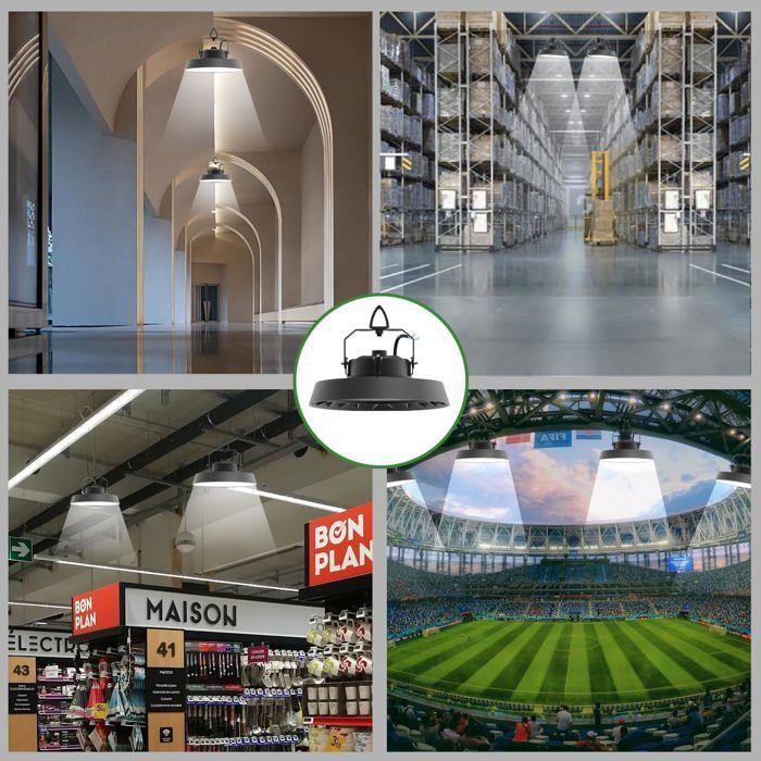 Lámpara solar de exterior Modlicht | Foco LED industrial de alta potencia de 200 W | Iluminación LED para pasillo