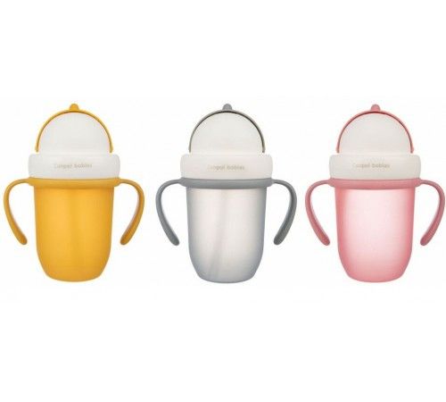 Narančasta silikonska sklopiva šalica sa slamkom Pribor za hranjenje beba