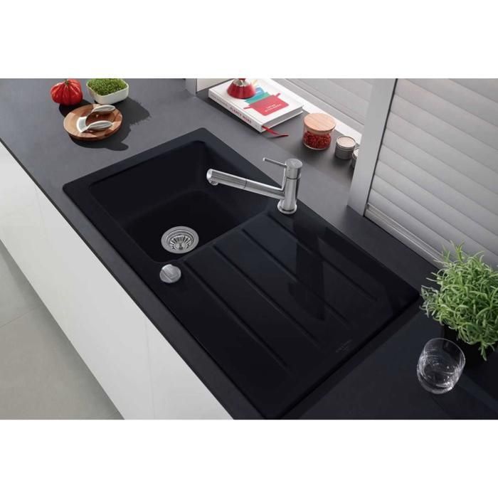 Automatic waste kit for 1 bowl sink CUIPD019 CLEYA and V&B ARCHITECTURA - Space-saving siphon