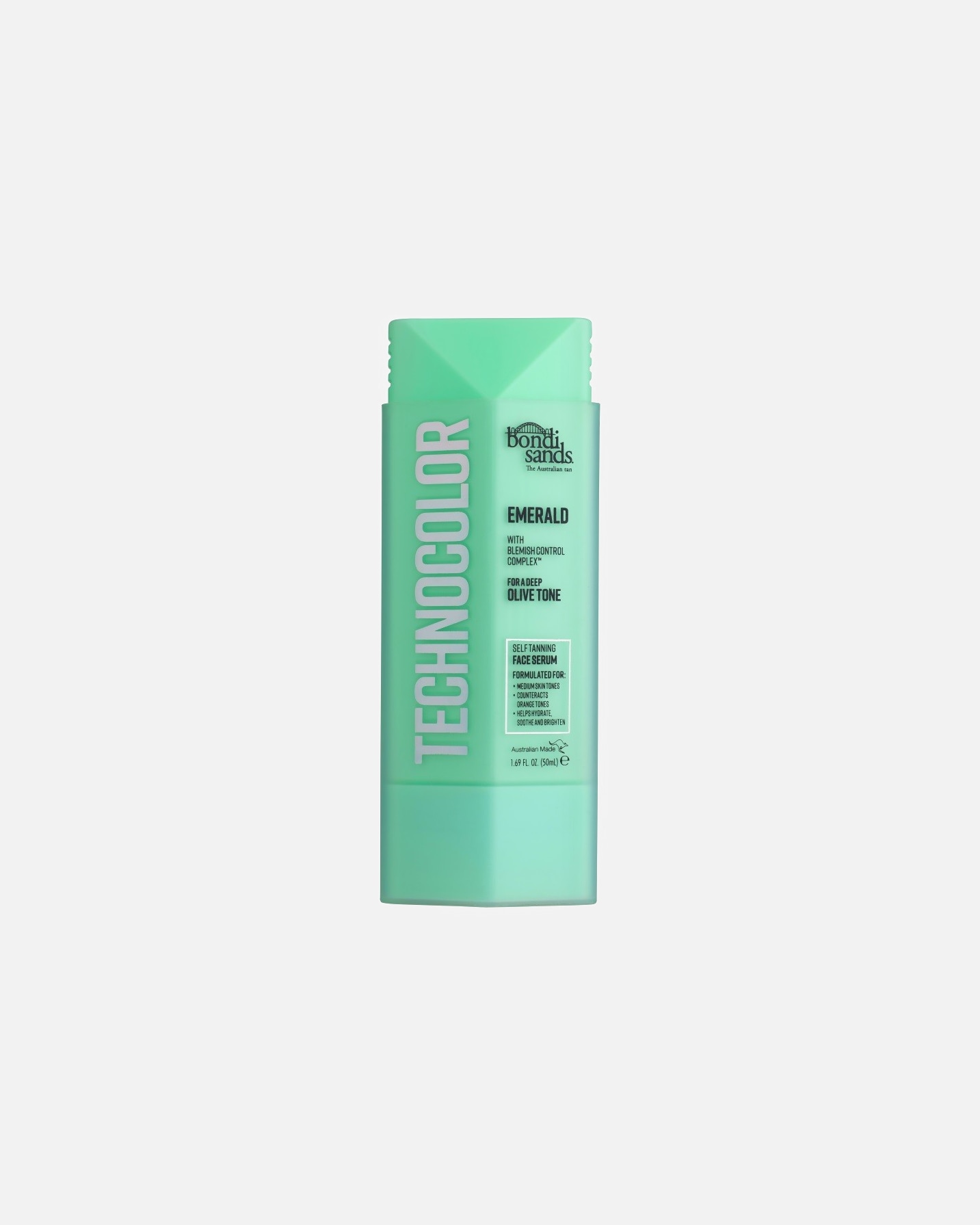 Sérum autobronzant visage Technocolor vert émeraude Bondi Sands – 50 ml