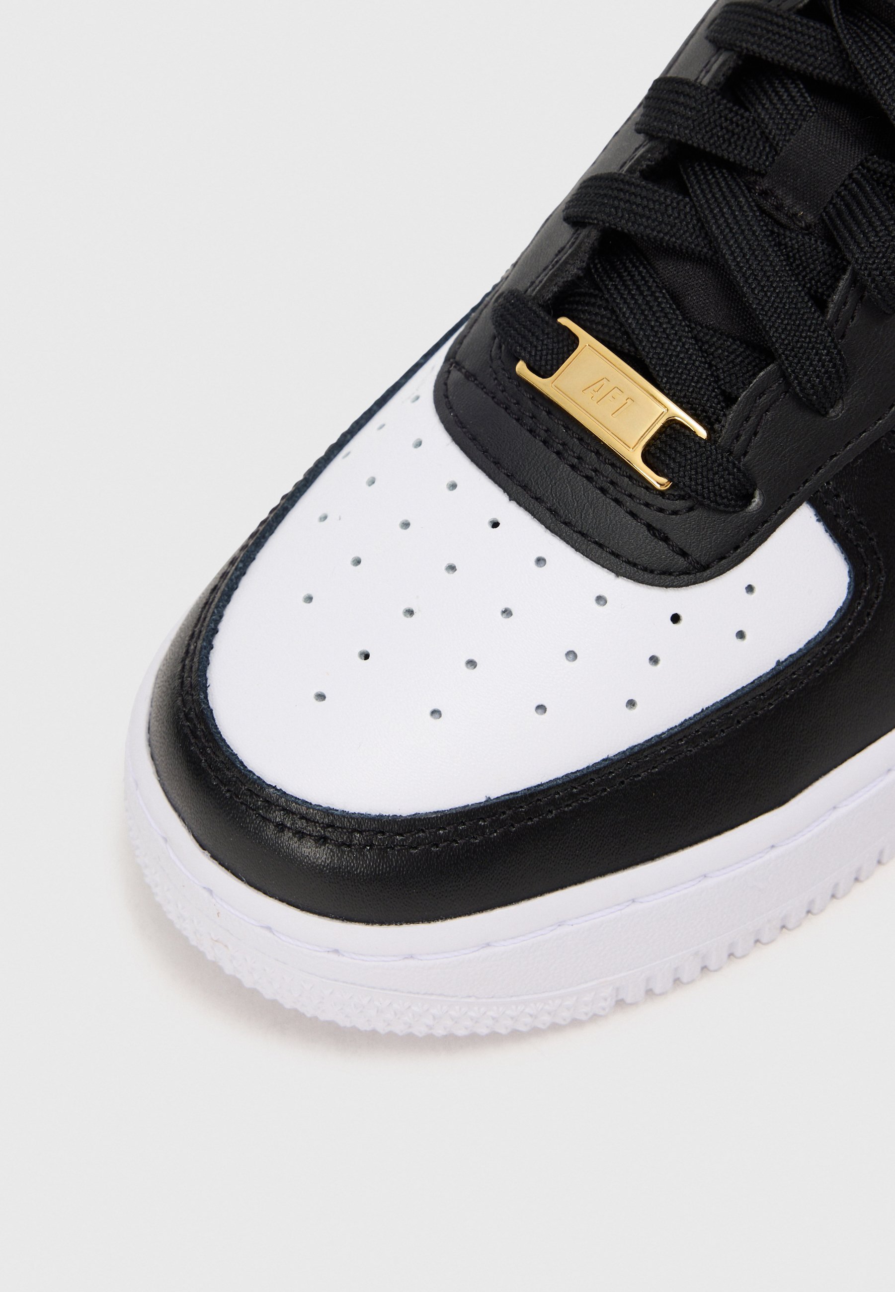 Nike Sportswear AIR FORCE 1 UNISEX - Sneakers - zwart/goudkleurig/wit